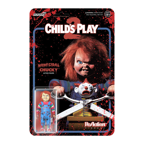 Reaction Action Figure - Child's Play 2 - Homicidal Chucky Blood Splatter