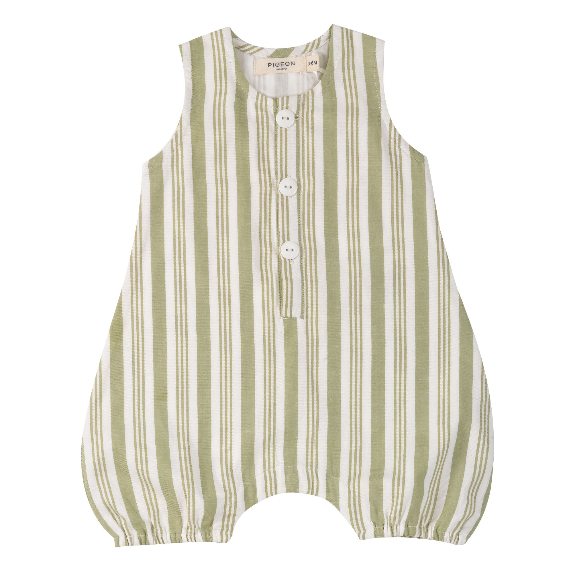 All-in-one Ticking Stripe - Tea Green