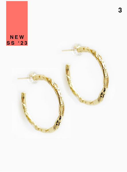 Magma Textured Hoops