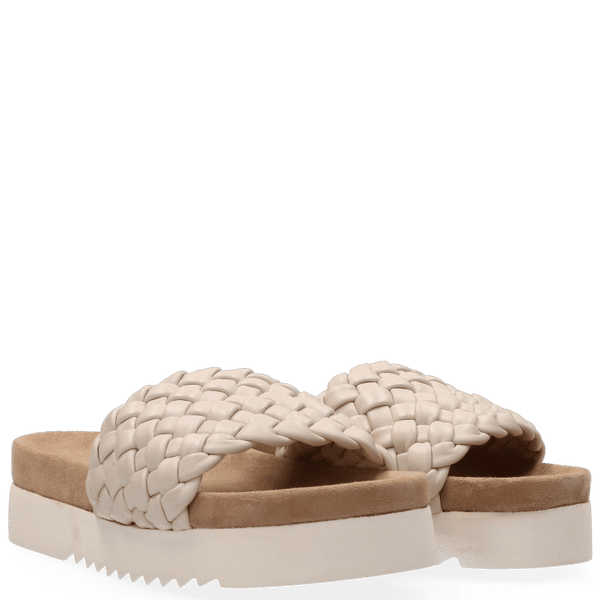 Maruti Footwear Off White Billy Slide