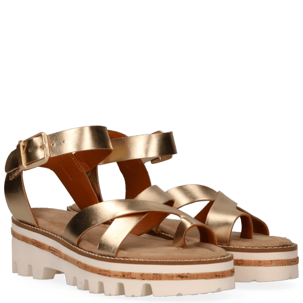 Maruti Footwear Gold Kiki Sandals