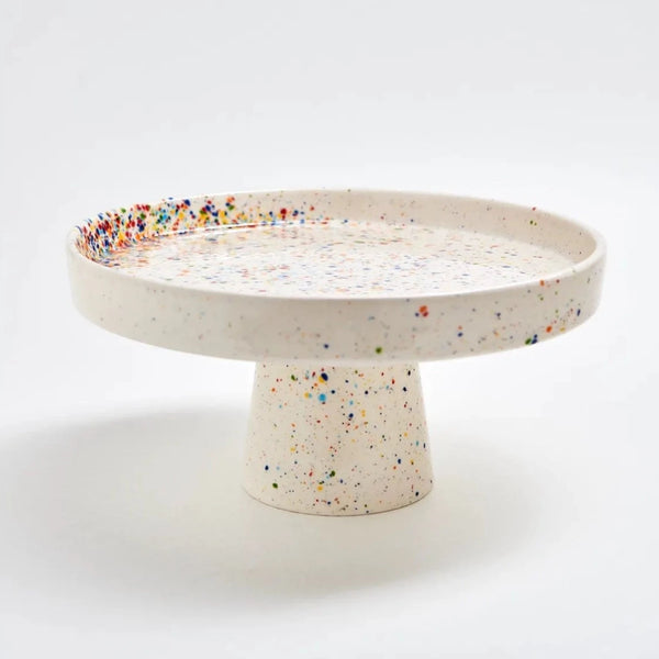 Splatter Ceramic Cake Stand