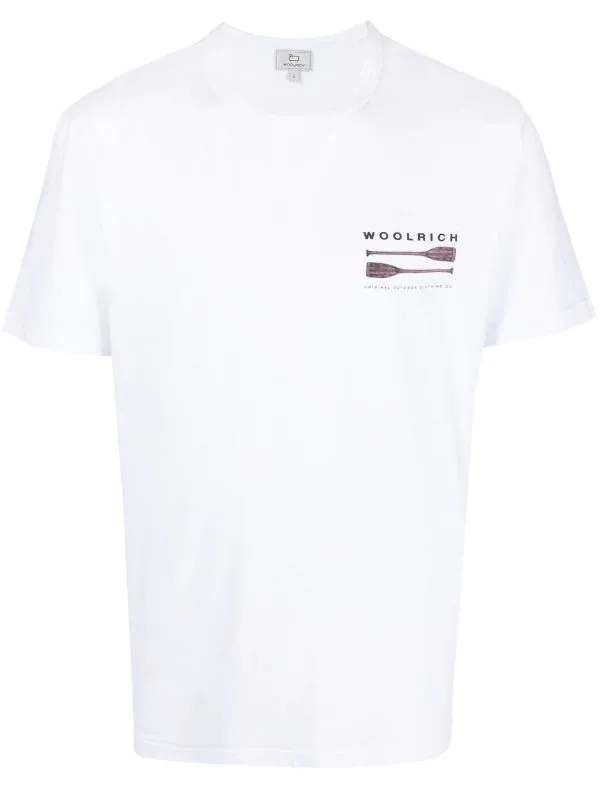 Woolrich Lakeside Cotton Tee Bright White