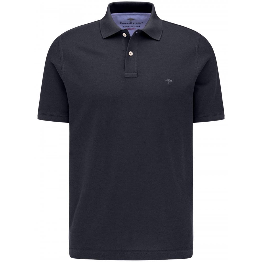 Navy Cotton Polo Shirt