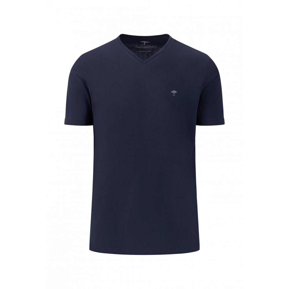 Navy V Neck T Shirt