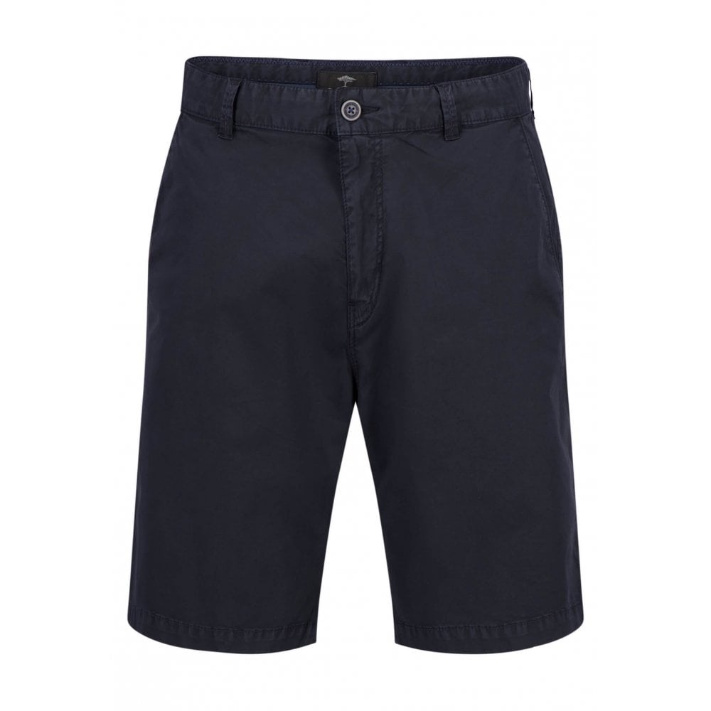 FYNCH-HATTON Navy Cotton Stretch Chino Shorts