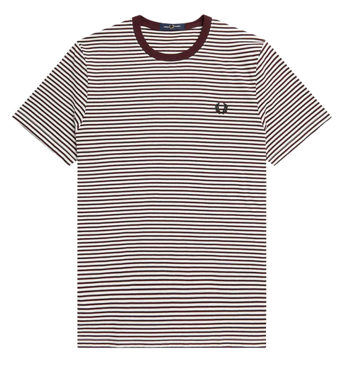 Fine Stripe T-Shirt (Light Rust)