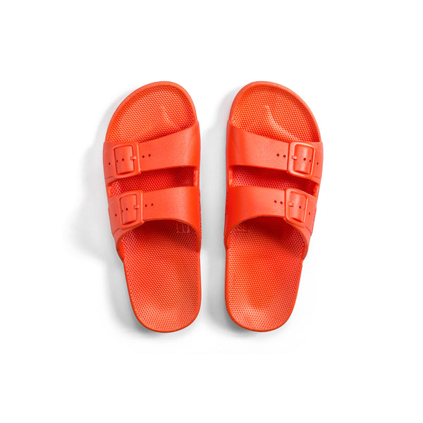 Lucy Orange Neon Slides