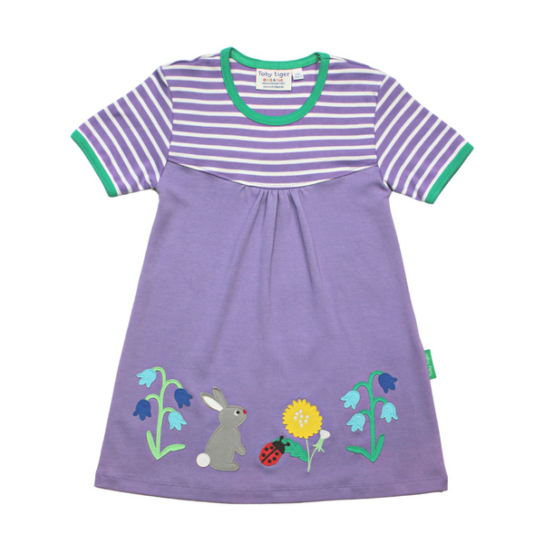 Organic Applique Dress - Spring