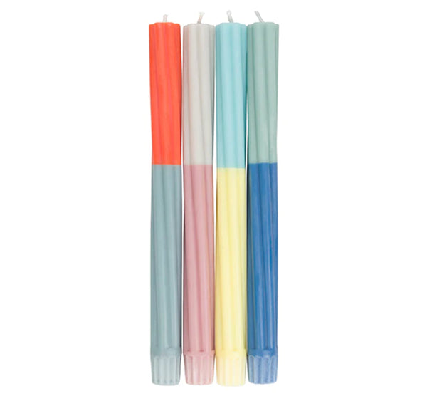 british-colour-standard-twist-mixed-cool-colour-eco-dinner-candles-mixed-set-of-4
