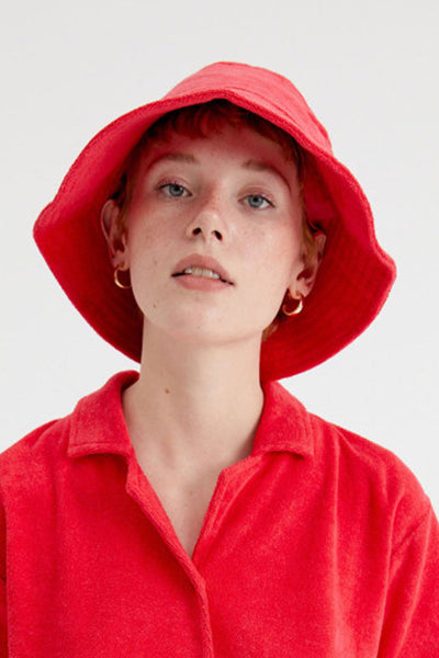 Red Towel Bucket Hat