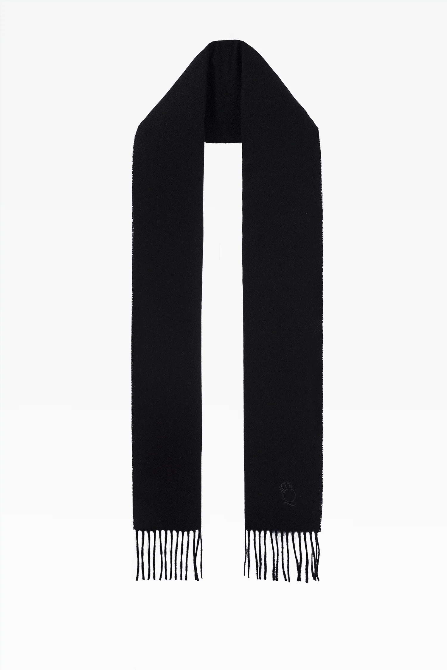 Black Blake Lambswool Scarf