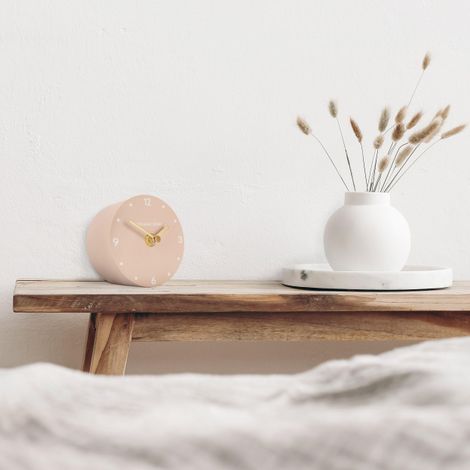 4" Notting Hill Mantel Clock In Rose