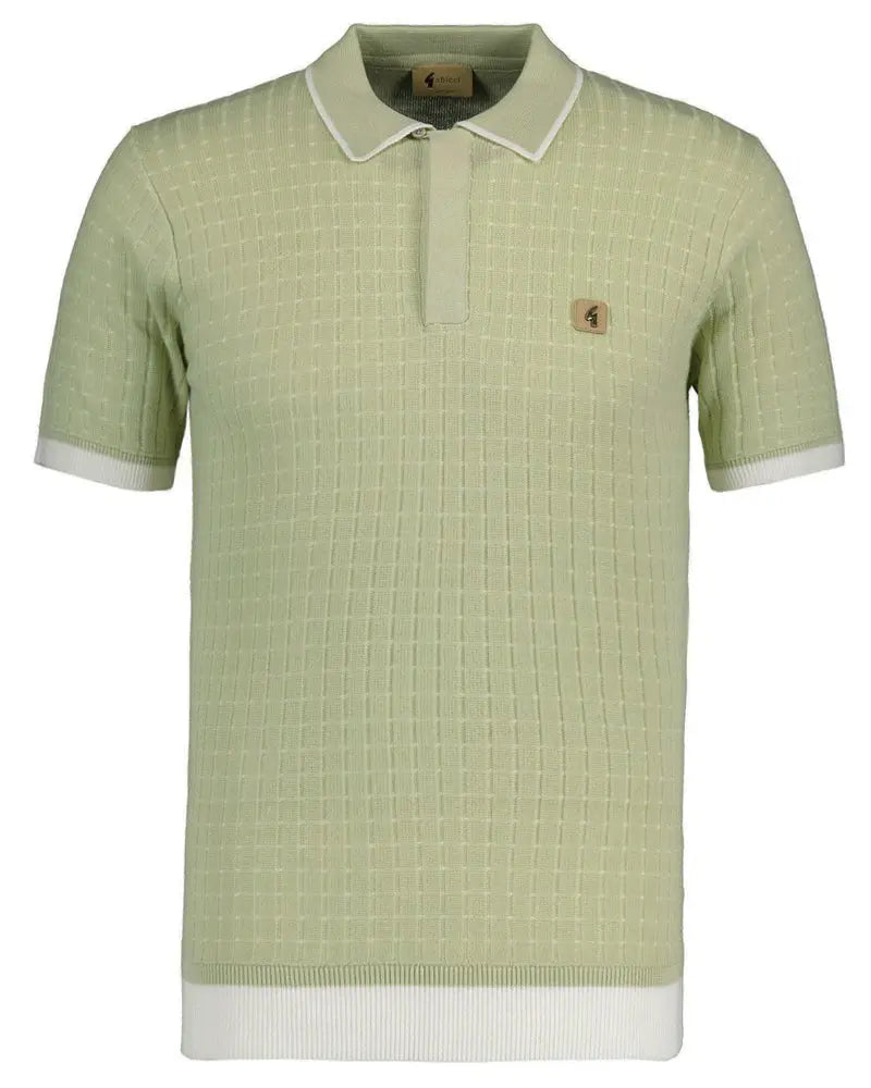 Jura Ribbed Polo - Pistachio