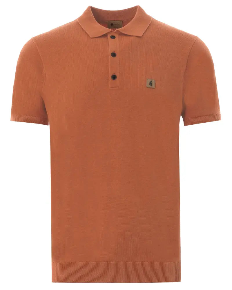 Jackson Knitted Polo - Orange