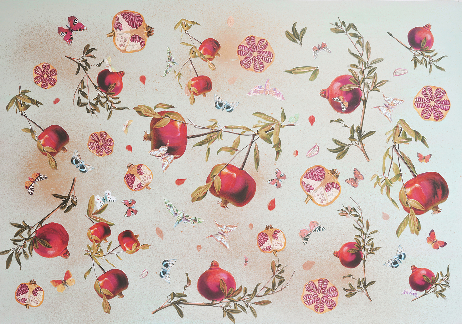 Pomegranate Design Tablecloth