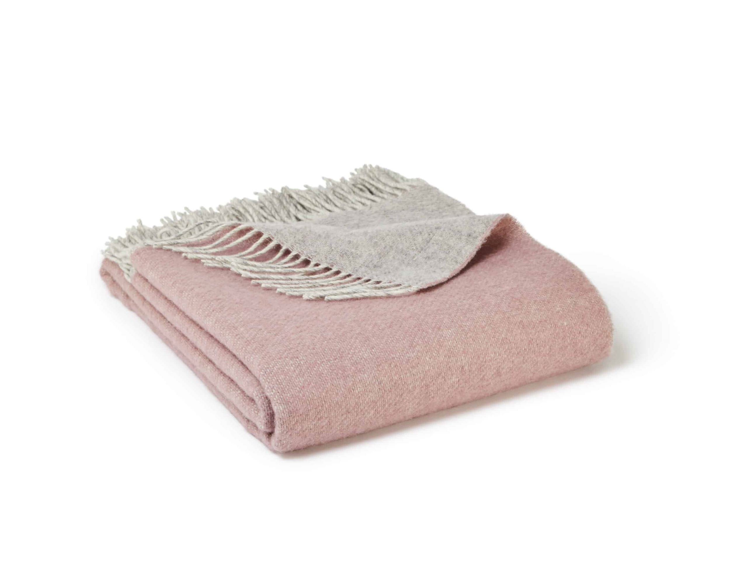 Tweedmill Textiles Dartmoor Pure New Wool Throw | Sunken Pink