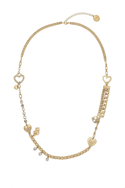 Gold Sentiment Charm Necklace