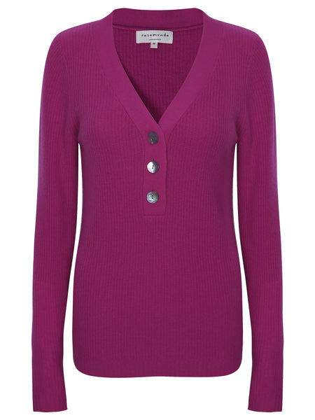 Deep Fuchsia Slim Fit Jumper