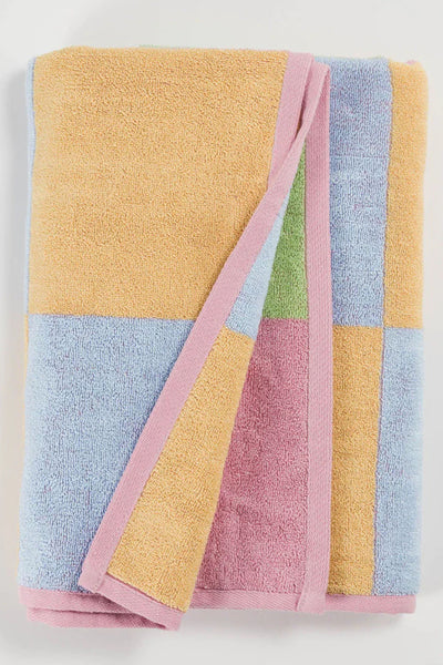 Stucco Multi Check Bath Towel