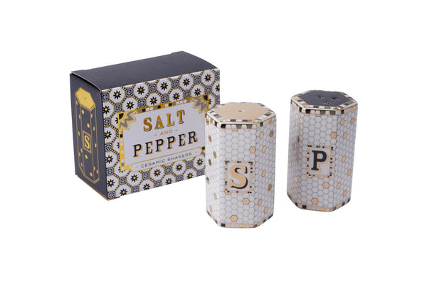 Palazzo Geometric Salt & Pepper Shakers