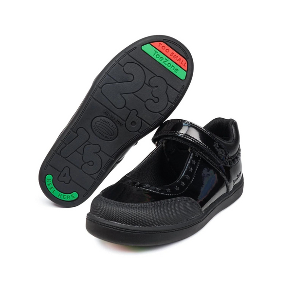 : Sommer Ortholite Velcro - Black Patent