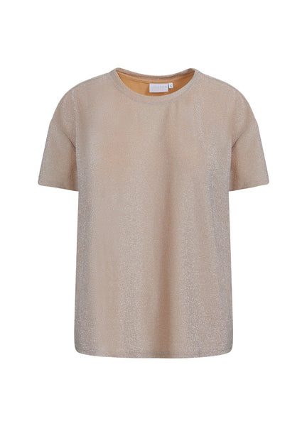 Coster Copenhagen Shimmer T Shirt - Shimmer Sand