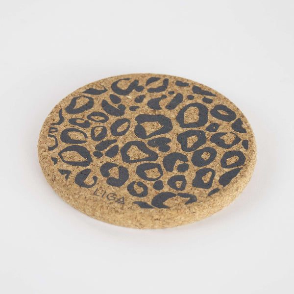 Leopard Print Coaster Set - Pack Of 4