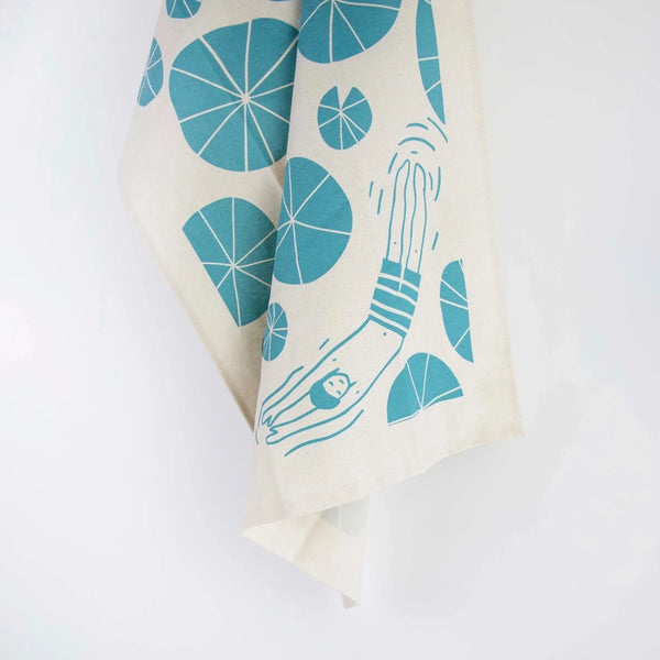 Organic Tea Towel - Wild Swimmers