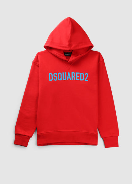 Kids Logo Hoodie In Red