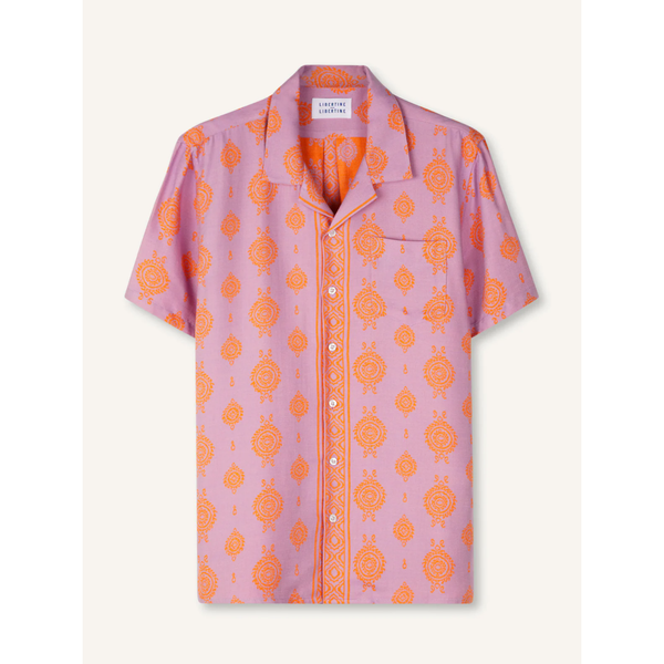 Cave Shirt | Lavender & Orange