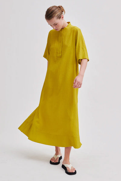 Malin Golden Olive Maxi Dress