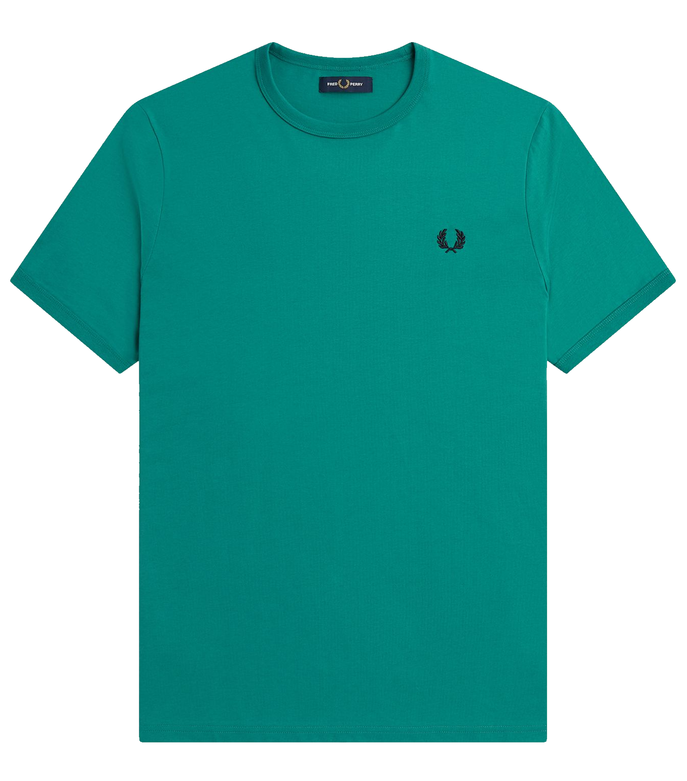 Fred Perry Ringer Tee Deep Mint Green