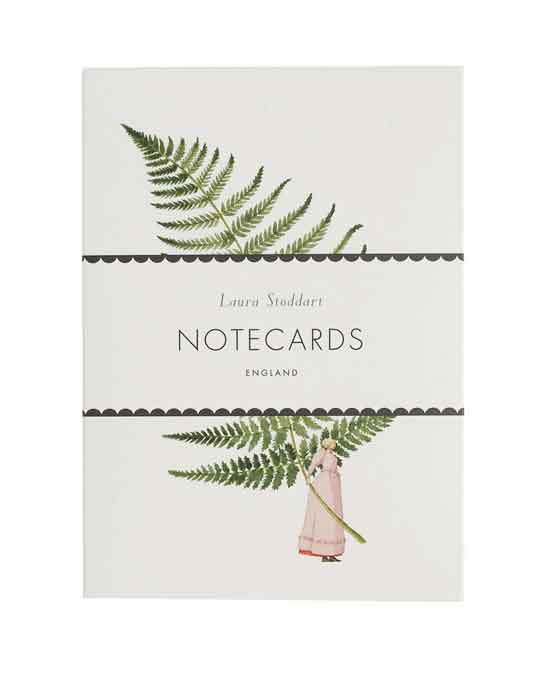 Laura Stoddart Fabulous Ferns A6 Notecards Set (4 X Designs In Pack)