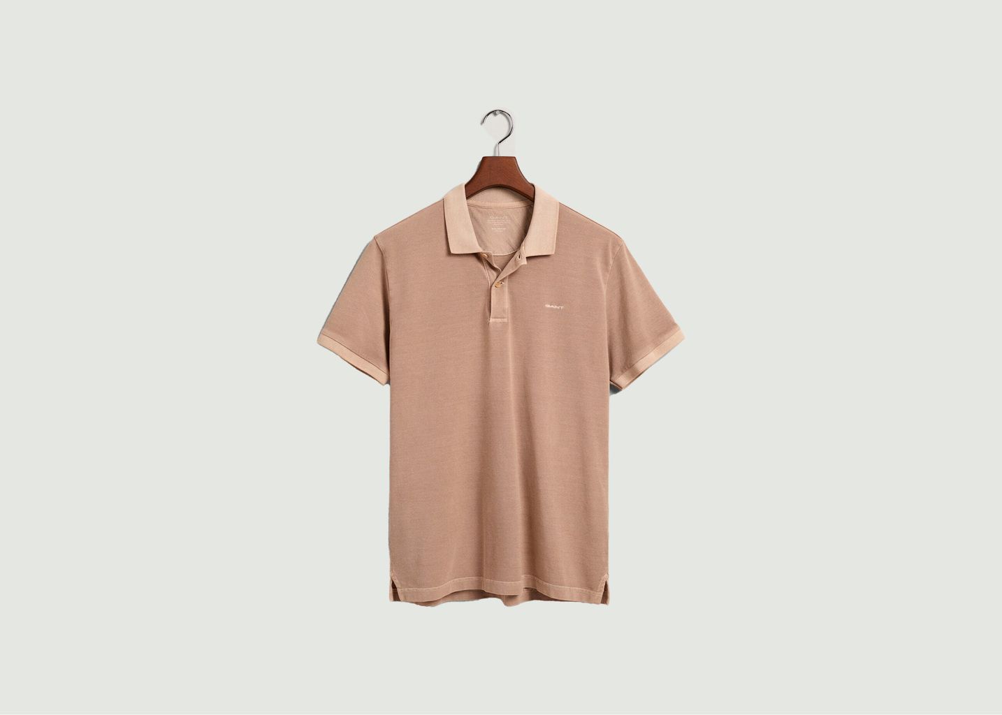 Sunfaded Straight Cut Cotton Polo Shirt