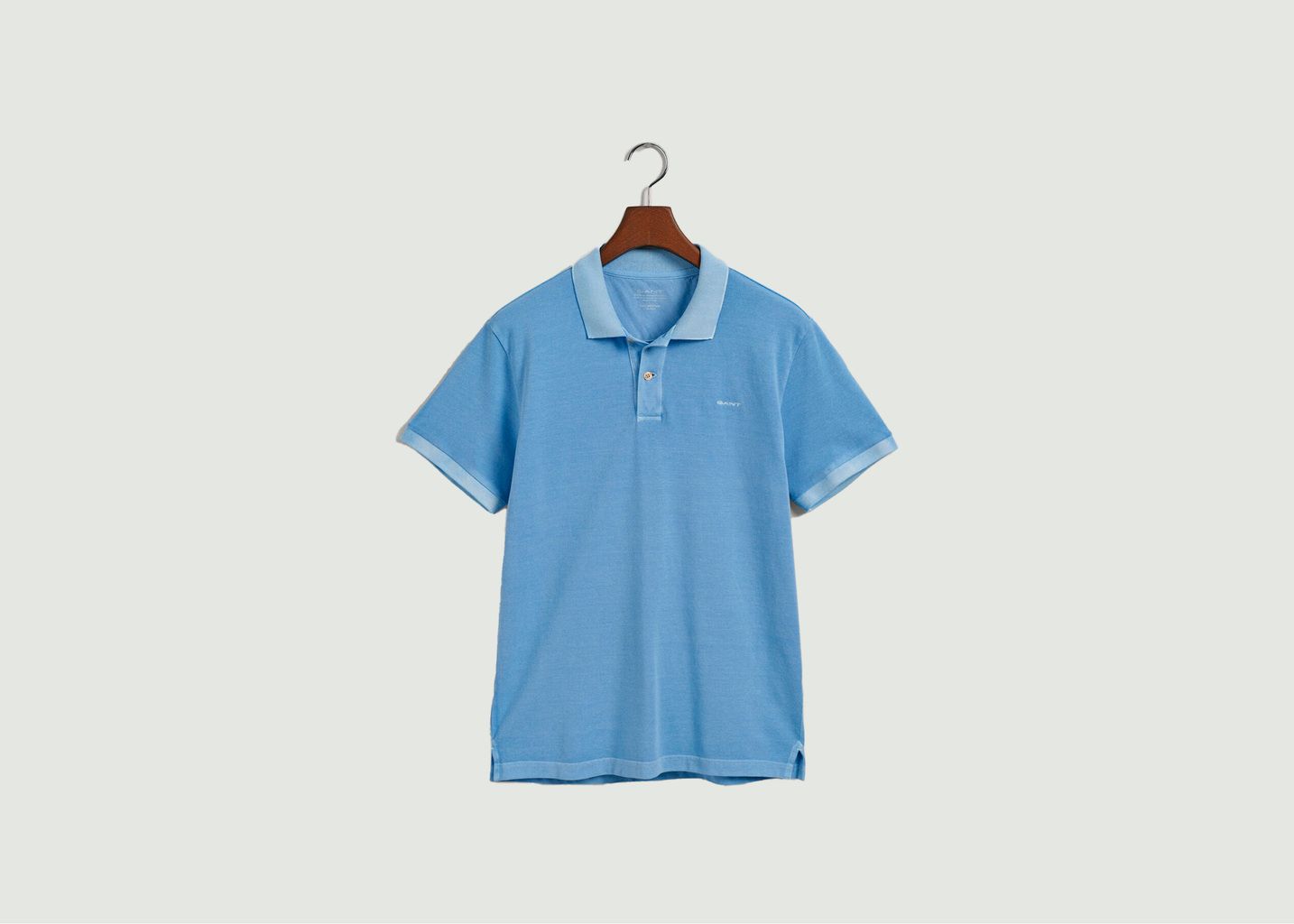 Sunfaded Straight Cut Cotton Polo Shirt