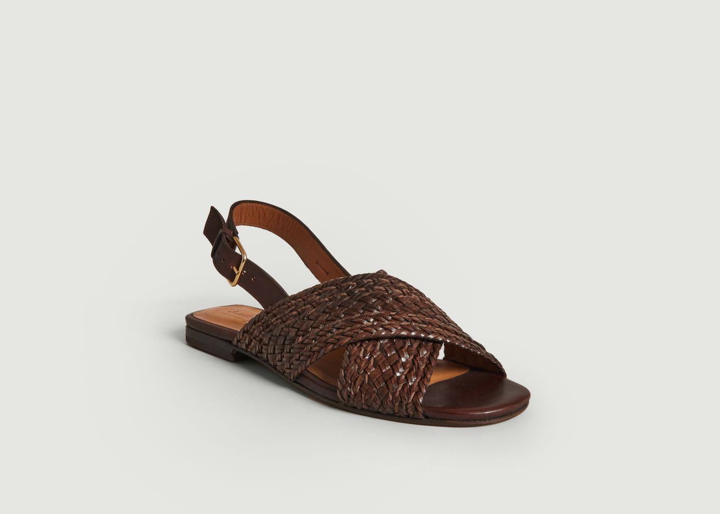 Flat Sandals In Woven Leather Ringo