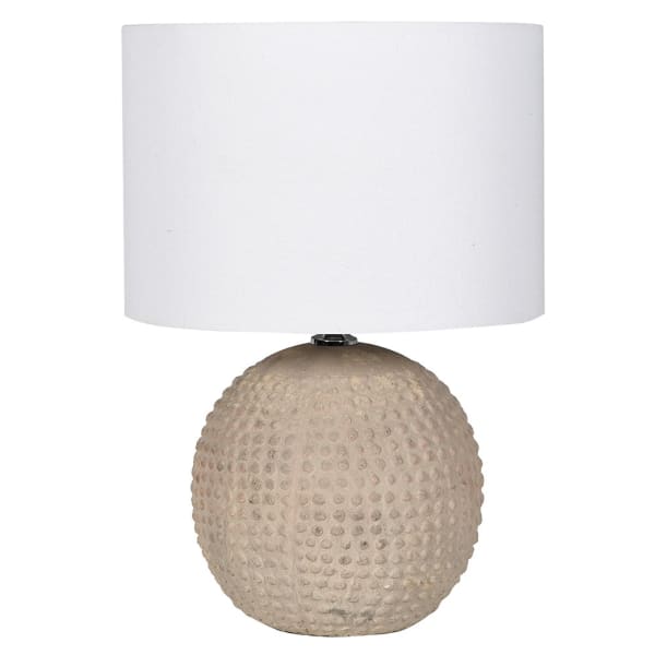 Bobbles Lamp With Linen Shade