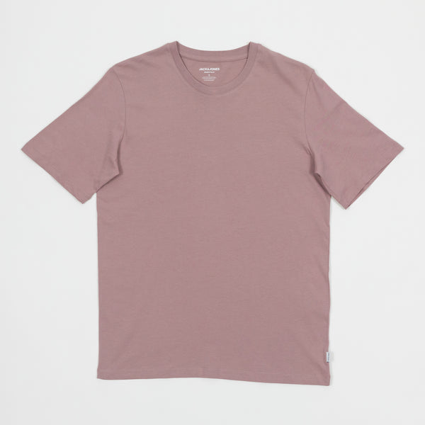 Organic Cotton Basic Regular T-shirt In Deauville Mauve