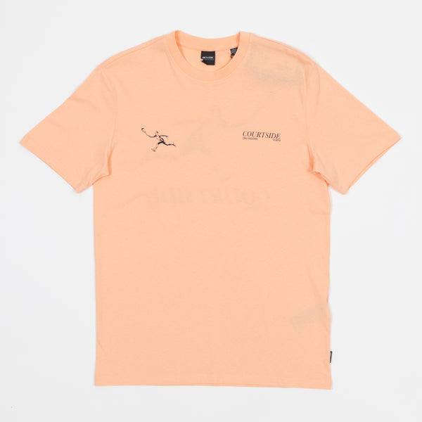 Only & Sons Tennis Graphic Print T-shirt In Peach Nectar