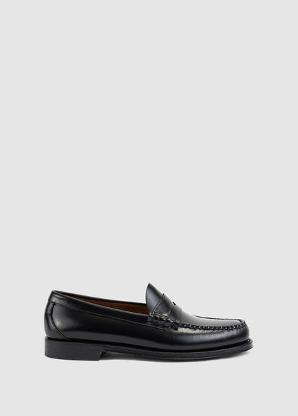 Mens Weejun Heritage Larson Moc Penny Loafers In Black