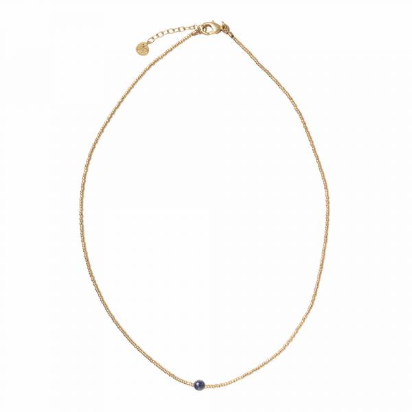 Flora Lapis Lazuli Gold Necklace