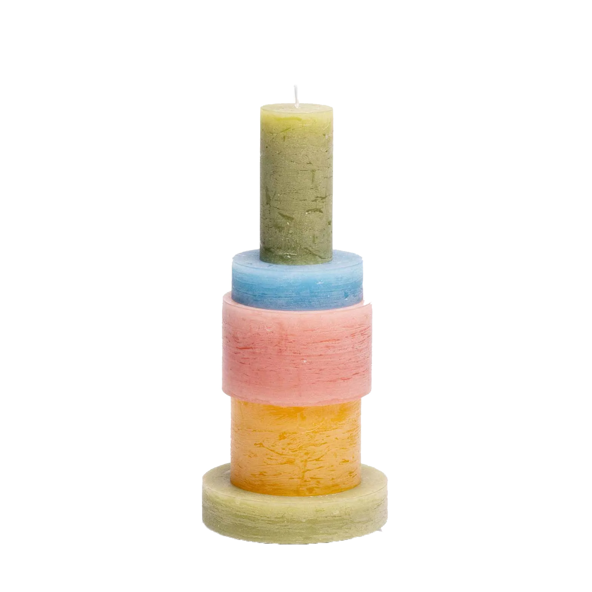 Stan Editions Candle Stack Small in Pink and Yellow