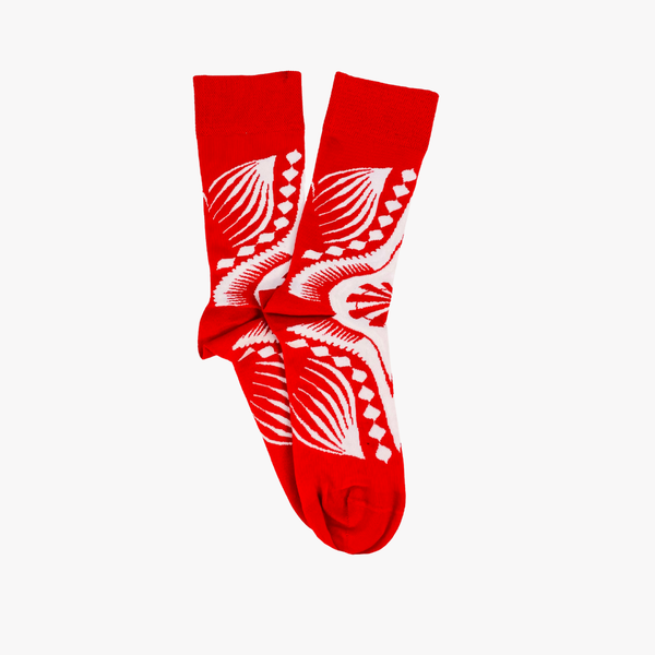 Dashiki Red Socks