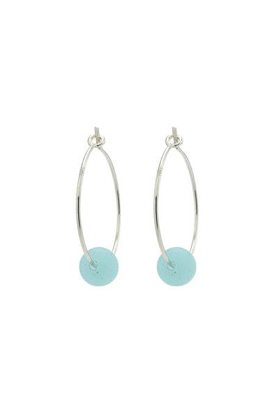 Pacific Seaglass Hoops