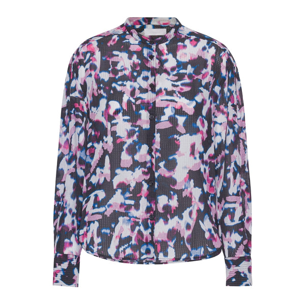 Virtual Sense Pink Shya Texture Blouse