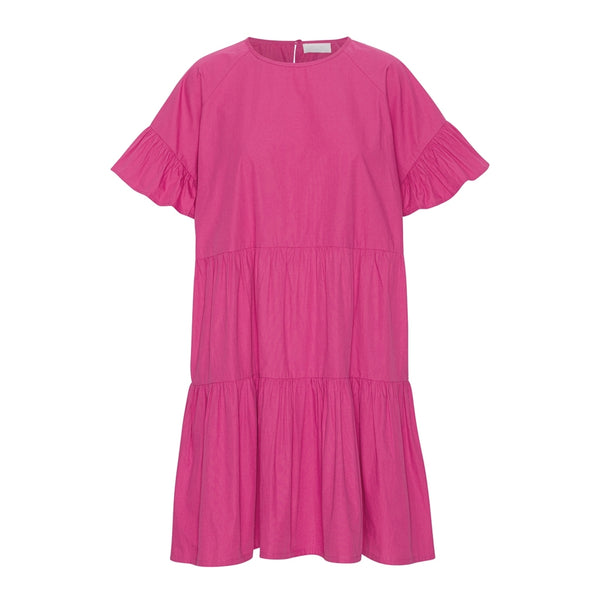 Fuschia Purple Loretta TT Crispy Poplin Dress