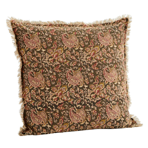 Patterned Cotton Cushion Cover