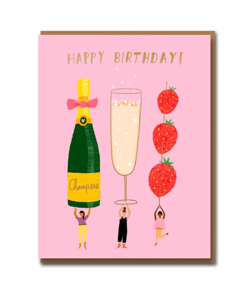 Champagne Wishes Greeting Card