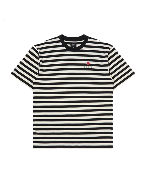 Basic Stripe T Shirt Black / White